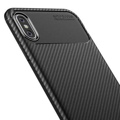 Carbon Fibre TPU Black Case - For iPhone Xs Max - mosaccessories