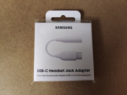 Samsung USB-C to 3.5mm Jack Adapter - White (For Samsung only) - mosaccessories