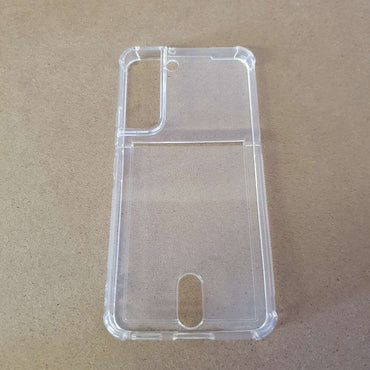 Soft TPU Clear Case With Card Slot - For Samsung S22 - mosaccessories