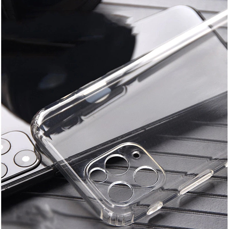 Soft TPU Clear Case with Dust Plug - For iPhone 12 Pro - mosaccessories