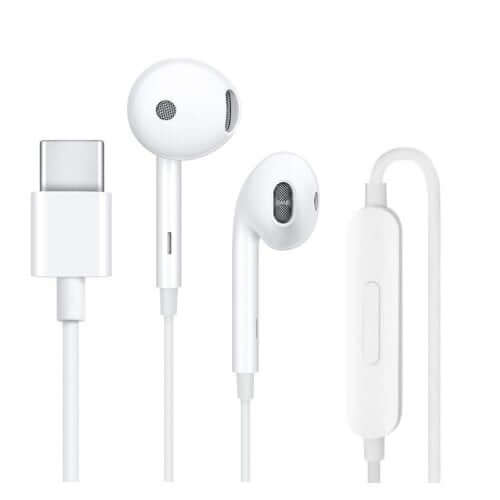 Oppo MH147 In Ear Headphones USB-C - White/Silver - mosaccessories