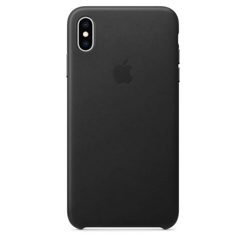 Apple Leather Black Case - For iPhone Xs Max - mosaccessories