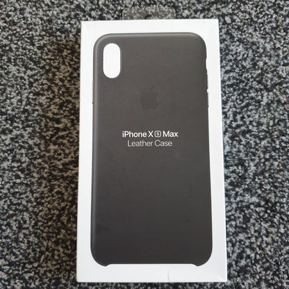 Apple Leather Black Case - For iPhone Xs Max - mosaccessories