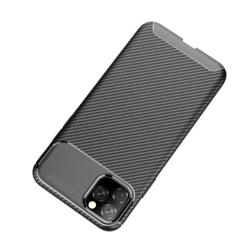 Carbon Fibre TPU Black Case - For iPhone 11 Pro - mosaccessories