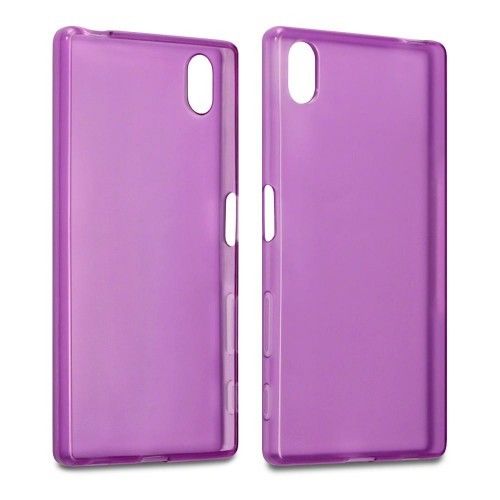 Qubits TPU Gel Purple Case - For Sony Xperia Z5 - mosaccessories